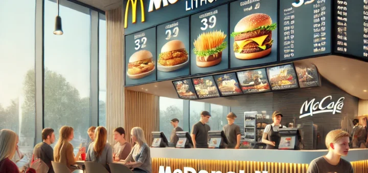 McDonald's kainos Lietuvoje